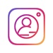 Le logo Unfollower For Instagram Pro Icône de signe.