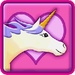 商标 Unicorn Valentine Sky Rider 3d 签名图标。