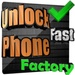 Le logo Unlock Your Phone Factory Icône de signe.