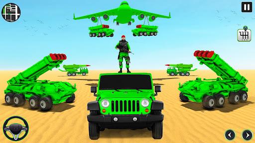 Image 3Us Army Truck Transport Games Icône de signe.