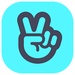 Le logo V Live Star Live App Icône de signe.