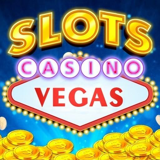 ロゴ Vegas Casino Slot Machines 記号アイコン。