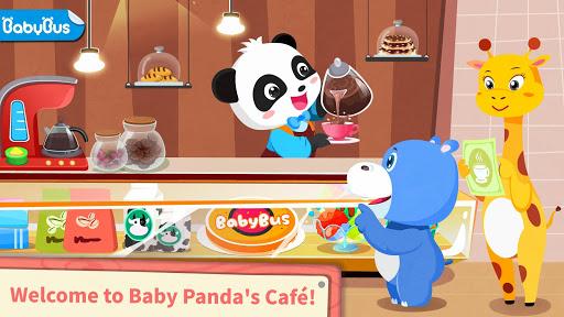 immagine 3Verao Do Bebe Panda Cafeteria Icona del segno.