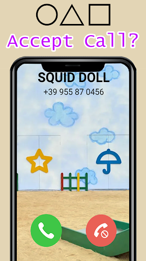 Image 2Video Call From Squid Game Icône de signe.