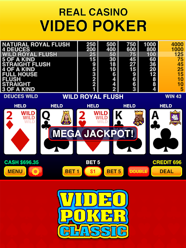 Image 0Video Poker Classic Icône de signe.