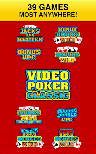 Image 3Video Poker Classic Icône de signe.