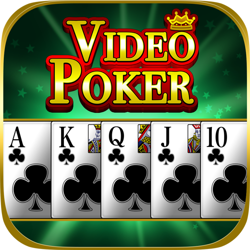 ロゴ Video Poker Offline Card Games 記号アイコン。