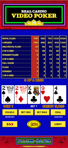 Image 0Video Poker Vegas Icône de signe.