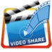Logotipo Videoshare Icono de signo
