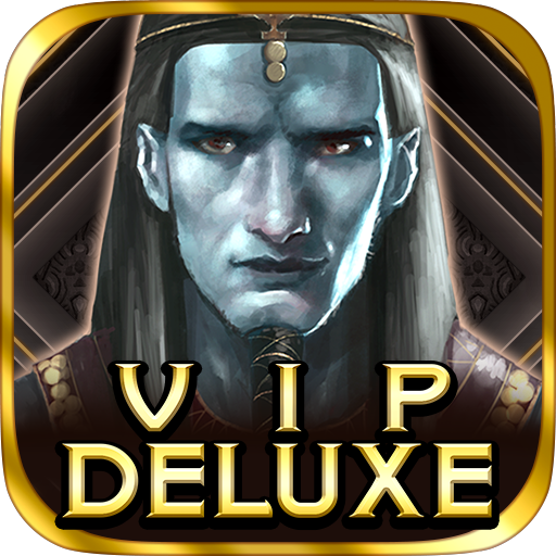 Le logo Vip Deluxe Slots Games Online Icône de signe.