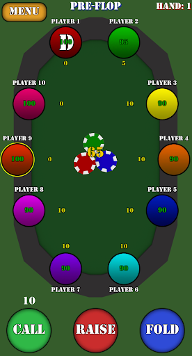 Image 6Virtual Poker Chips Icône de signe.