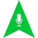 Le logo Voice Location Finder Icône de signe.