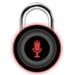 Le logo Voice Lock Icône de signe.