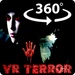 presto Vr Terror 360 Icona del segno.