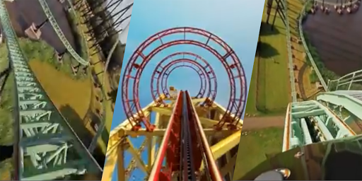 immagine 1Vr Thrills Roller Coaster Game Icona del segno.