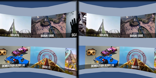 画像 3Vr Thrills Roller Coaster Game 記号アイコン。