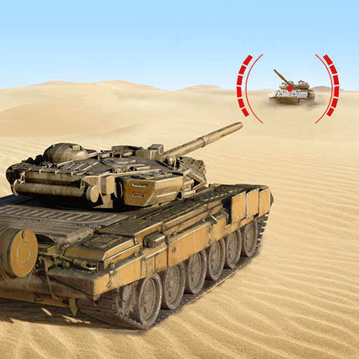 ロゴ War Machines Tank Army Game 記号アイコン。