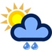 Le logo Weather 5 Days Icône de signe.