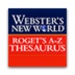 Le logo Webster Rogets A Z Thesaurus Icône de signe.