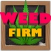 ロゴ Weed Firm 記号アイコン。