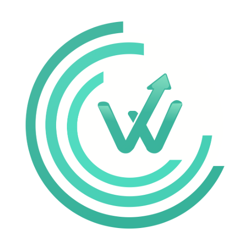 ロゴ WFamily - Whatsapp Online 記号アイコン。