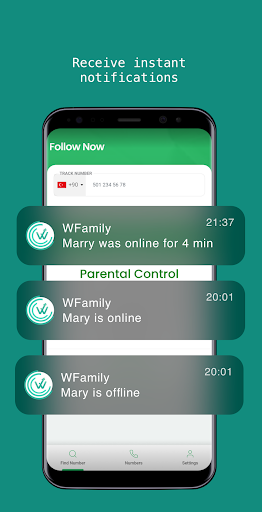 immagine 0Wfamily Whatsapp Online Icona del segno.
