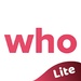 Le logo Who Lite Icône de signe.