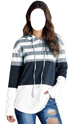 immagine 3Women Hoodie Outfit Photo Suit Icona del segno.