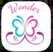 Le logo Wonder Messenger Icône de signe.