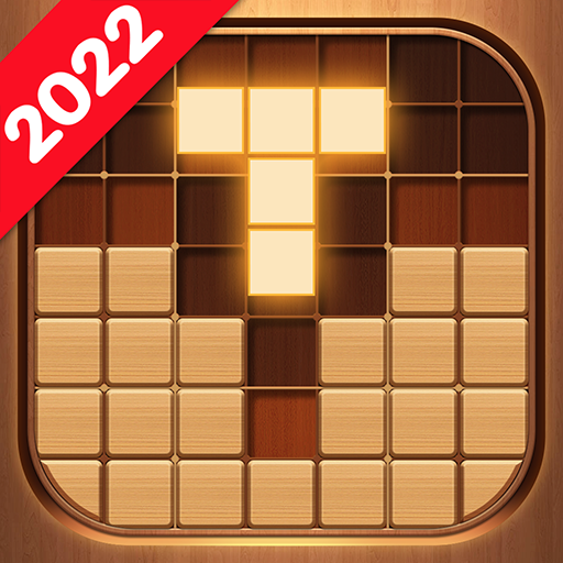 Logotipo Wood Block 99 Sudoku Puzzle Icono de signo