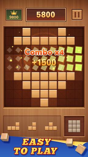 Image 1Wood Block 99 Sudoku Puzzle Icône de signe.