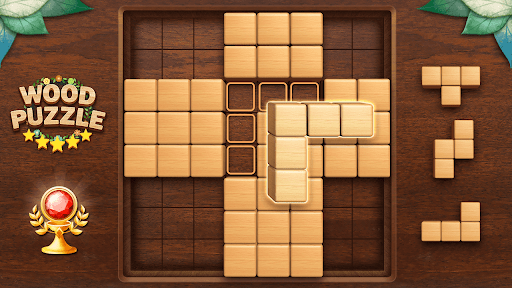 Image 0Wood Block Puzzle 3d Icône de signe.