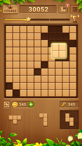 画像 1Wood Block Puzzle Block Game 記号アイコン。