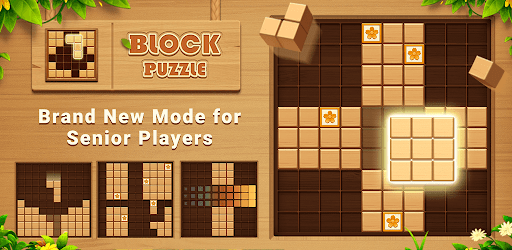 Image 4Wood Block Puzzle Block Game Icône de signe.