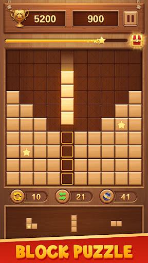 immagine 7Wood Block Puzzle Brain Game Icona del segno.