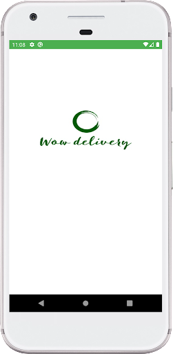 immagine 0Wow Delivery Icona del segno.