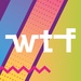 ロゴ Wtf 記号アイコン。
