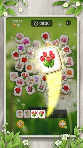 Image 0Zen Blossom Flower Tile Match Icône de signe.
