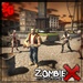 Le logo Zombie X City Apocalipse Icône de signe.
