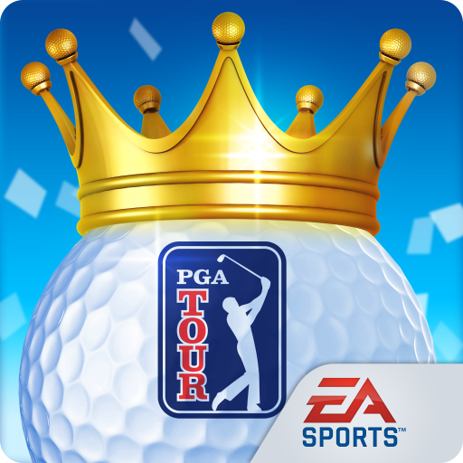 ロゴ Zzsunset King Of The Course Golf 記号アイコン。