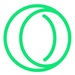 Le logo Opera Neon Icône de signe.
