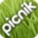 商标 Picnik 签名图标。