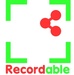 Le logo Recordable Icône de signe.