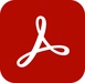 ロゴ Adobe Acrobat Reader DC 記号アイコン。