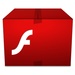 商标 Adobe Flash Player Squared 签名图标。