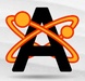 ロゴ Avogadro 記号アイコン。