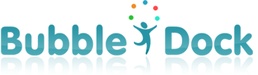 Le logo Bubble Dock Icône de signe.