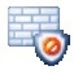 ロゴ Defensewall Personal Firewall 記号アイコン。