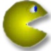 ロゴ Deluxe Pacman 記号アイコン。