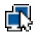 Le logo Dual Display Mouse Manager Icône de signe.